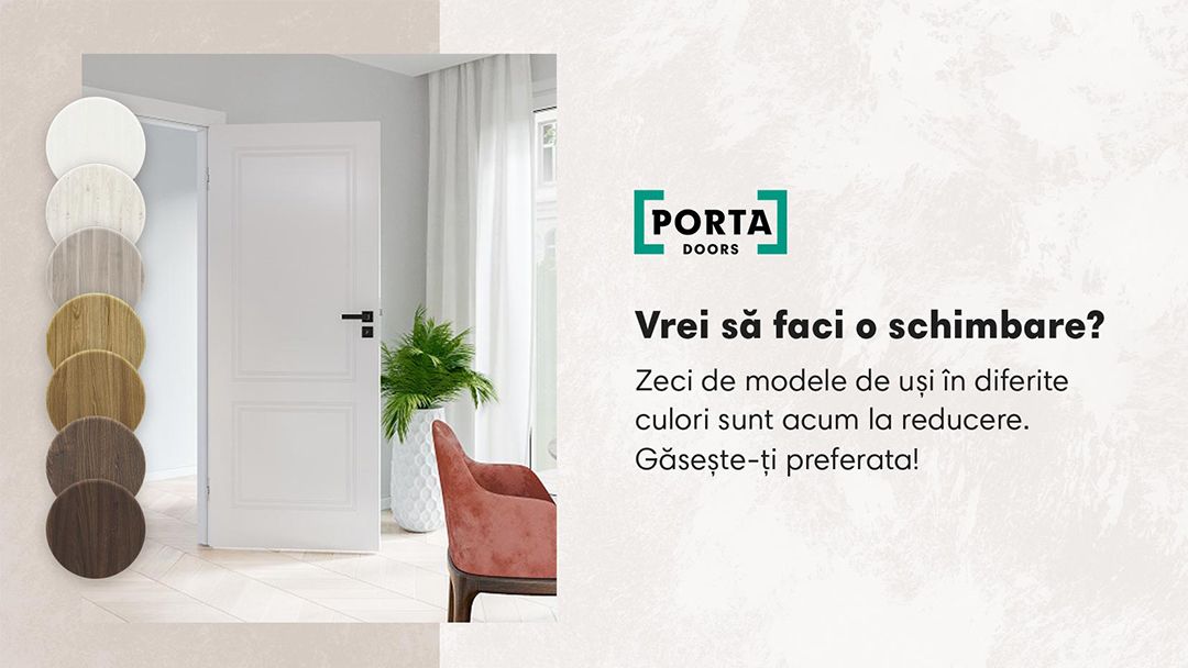 Promo PORTA 2021. Usi pentru interior la promotie