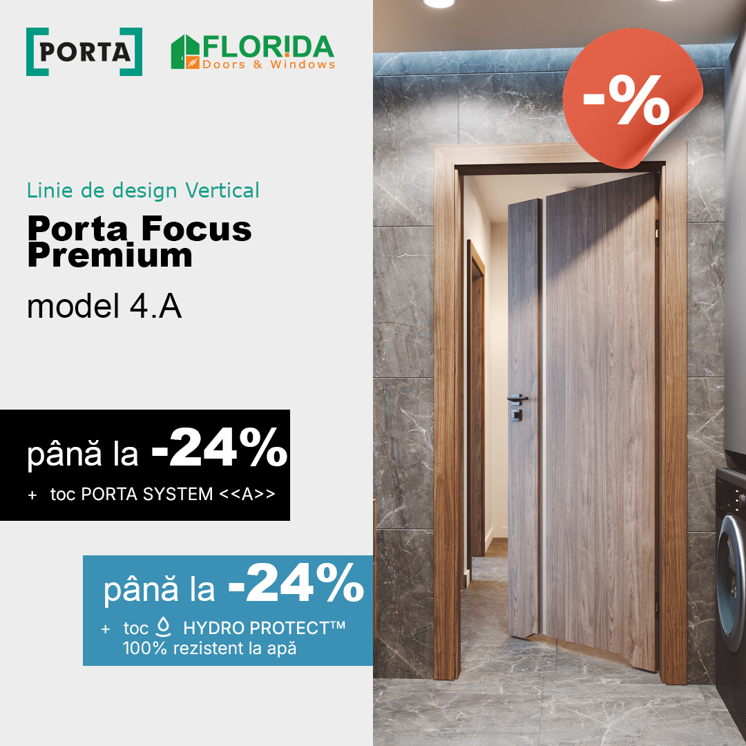 Porta Focus Premium – linia de design Vertical