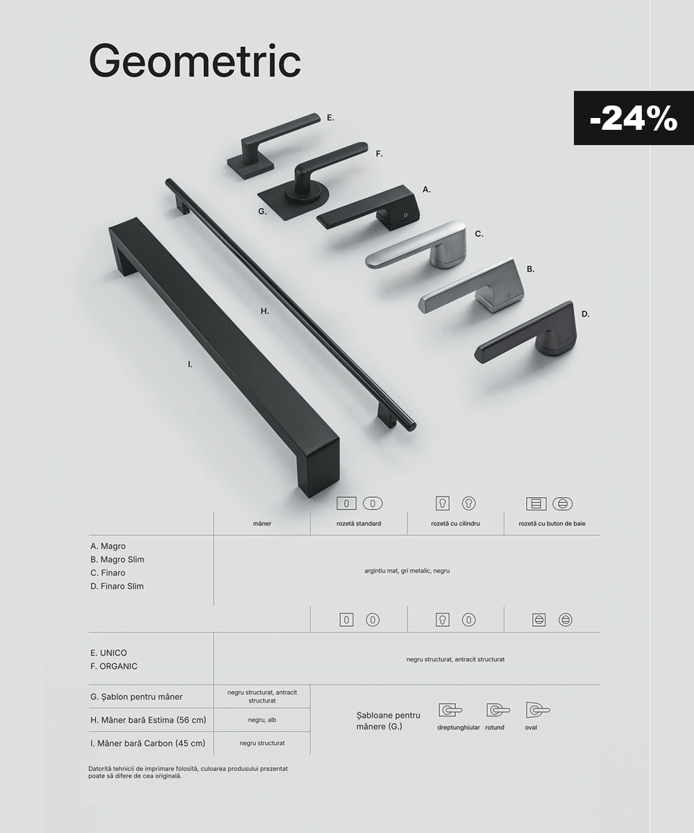 Mânere PORTA – Geometric